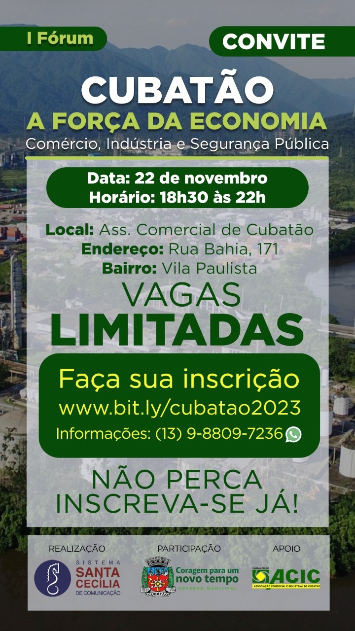 1º FÓRUM CUBATÃO, A FORÇA DA ECONOMIA