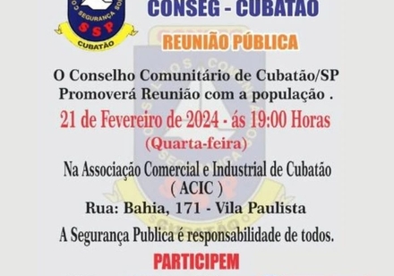 CONSEG(Cubatão) - Reunião Pública