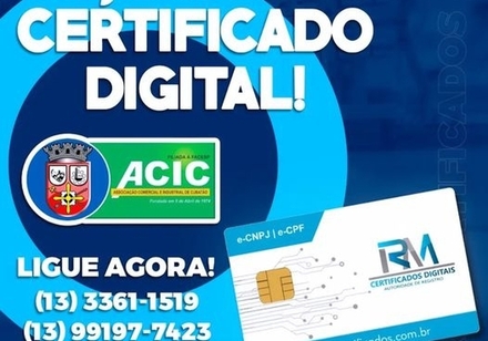Agora a ACIC pode emitir Certificado Digital. Faça Já o seu!