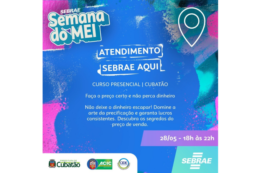 Cubatão oferece curso gratuito para microempreendedores acertarem no preço dos seus produtos e serviços