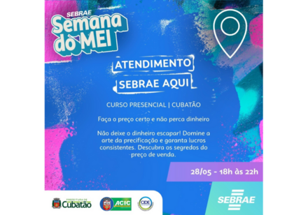 Cubatão oferece curso gratuito para microempreendedores acertarem no preço dos seus produtos e serviços
