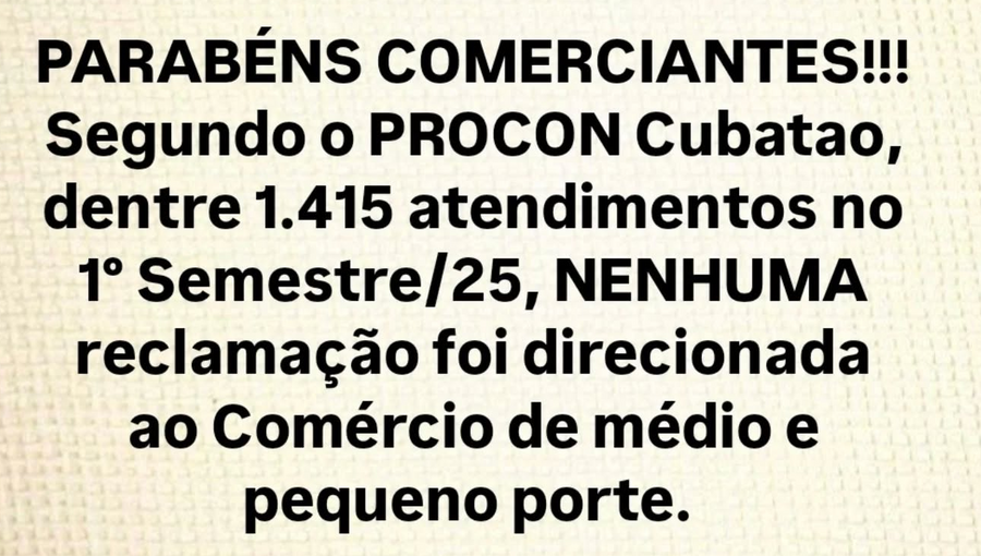Parabéns Comerciantes!!!