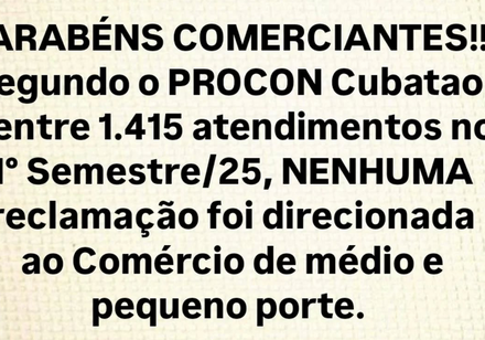 Parabéns Comerciantes!!!