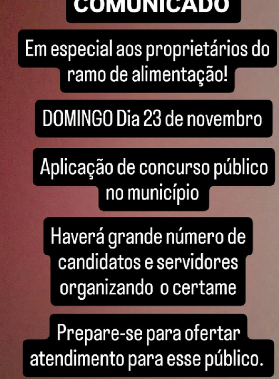 Comunicado ACIC - Concurso Público