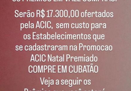 Comecou a Corrida pelos 36 prêmios em Vale Compras