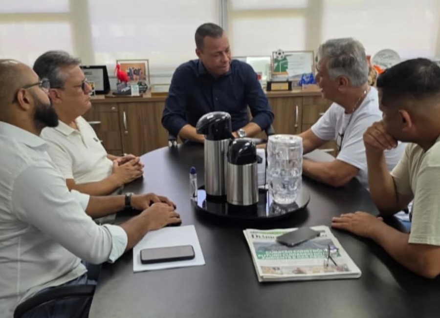 Presidente da ACIC, Célio Lacerda, se reúne com o Prefeito de Cubatão, César Nascimento e autoridades