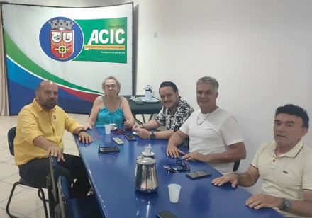 Diretoria da ACIC em reunião com o Secretário de Cultura, Omar Bermedo 