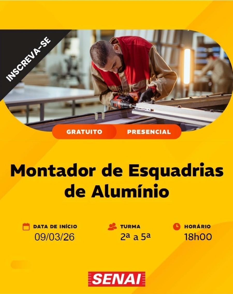 Curso Gratuito Presencial - SENAI Cubatão