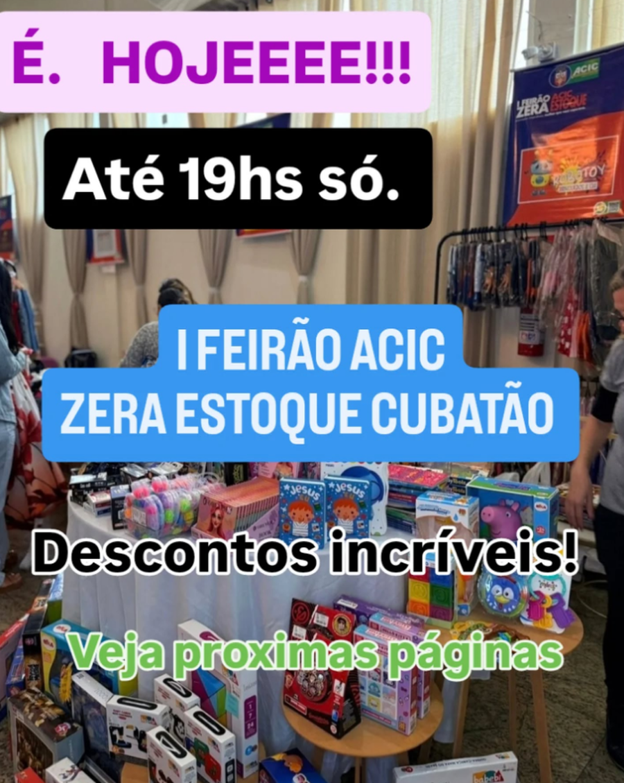 É hoje! Você não pode perder!