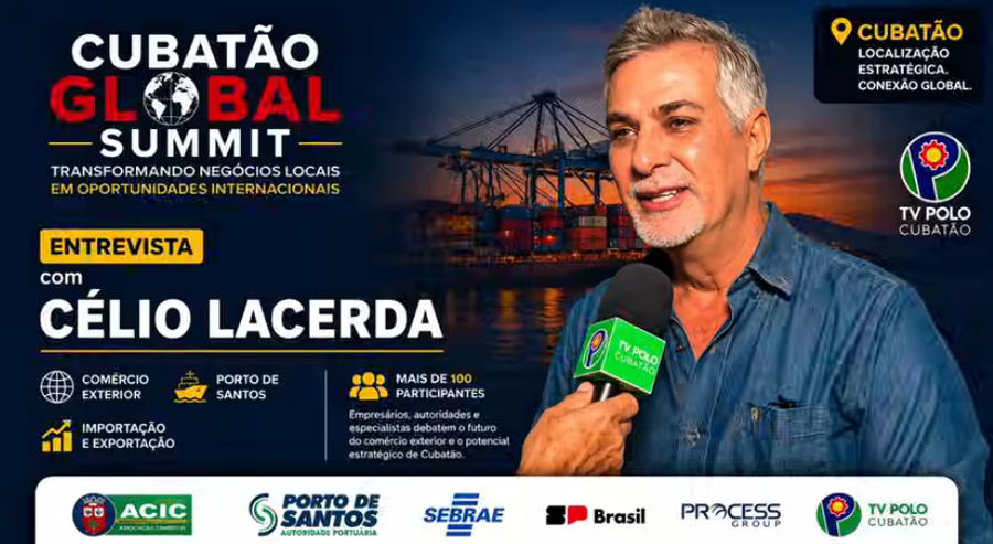 Entrevista: Célio Lacerda destaca papel da ACIC no Cubatão Global Summit 2026 | TV POLO
