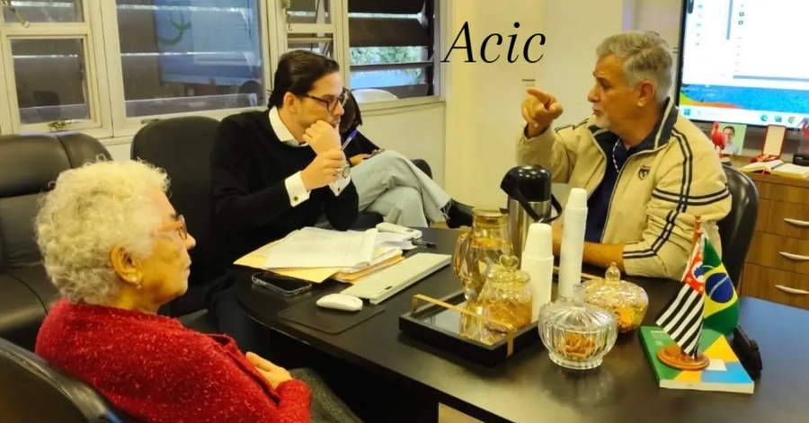 Reunião: Presidente da ACIC Cubatão Célio Lacerda e o Secretário Municipal de Governo, Guilherme Amaral