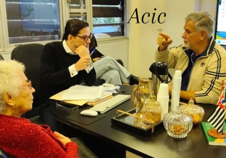 Reunião: Presidente da ACIC Cubatão Célio Lacerda e o Secretário Municipal de Governo, Guilherme Amaral