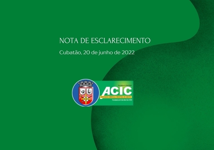 Nota Esclarecimento - ACIC Cubatão