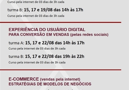 Workshop SEBRAE INOVA c/ SENAC – gratuitos e online