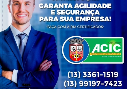 Certificado Digital na ACIC Cubatão