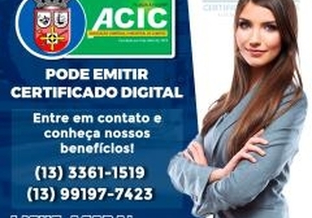 Agora a ACIC pode emitir Certificado Digital